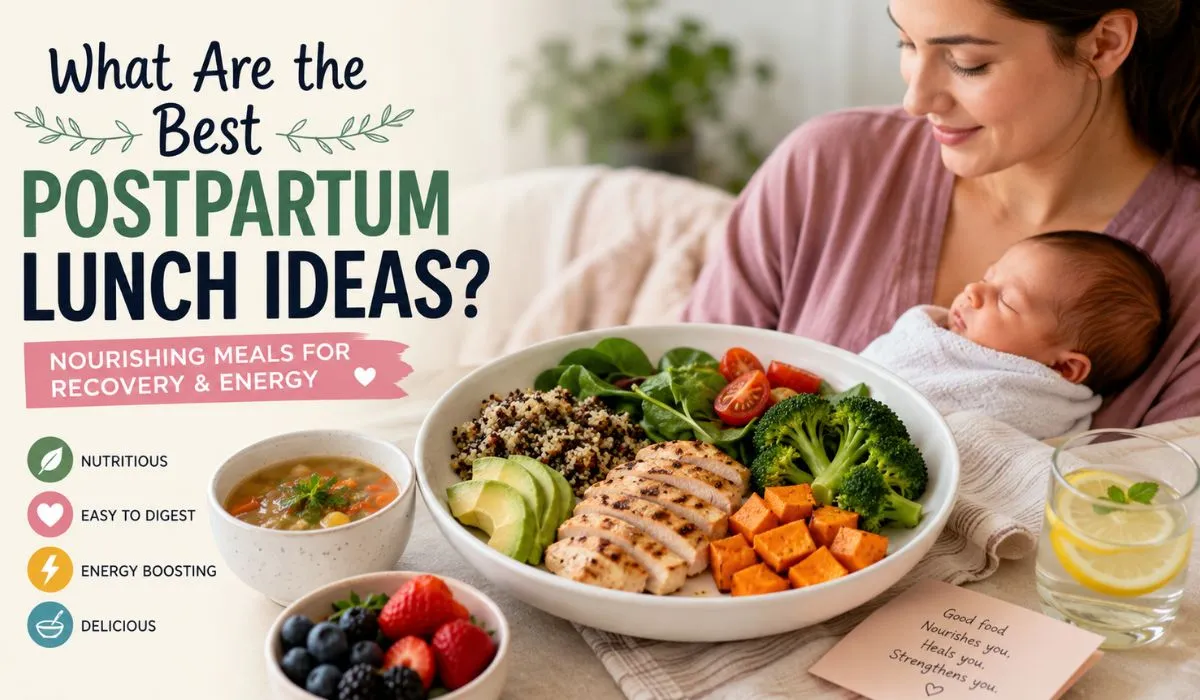 Healthy postpartum lunch ideas for new mothers