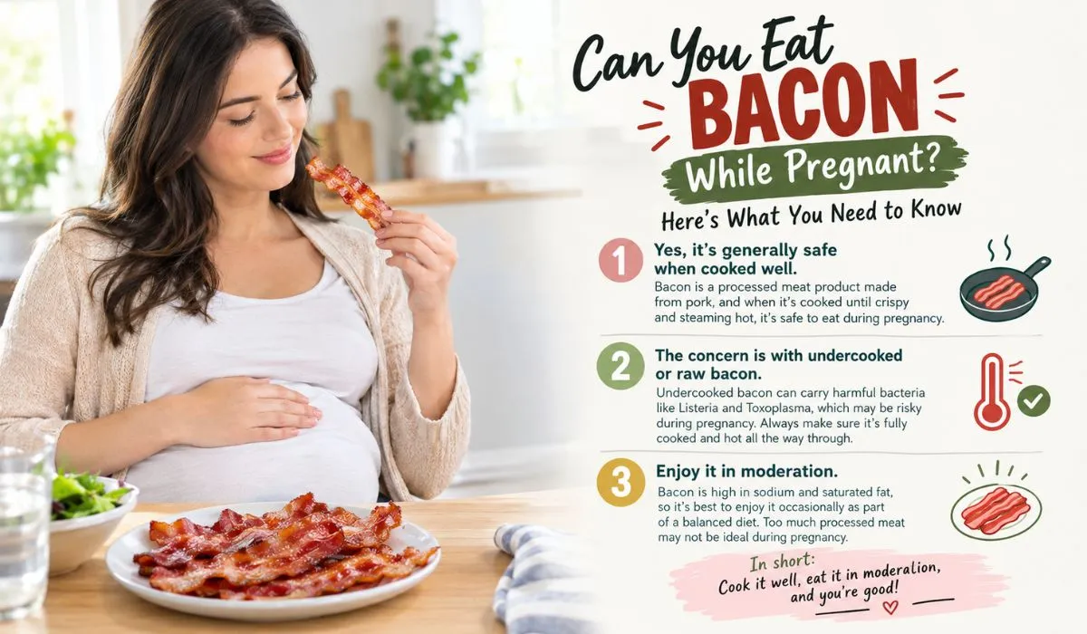 Can you eat bacon while pregnant? Fully cooked bacon and pregnancy safety tips
