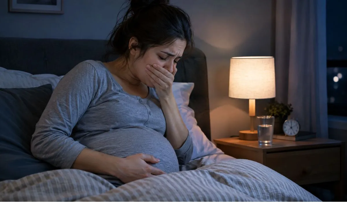 Can You Get Morning Sickness in the Night? pregnant woman experiencing nighttime nausea