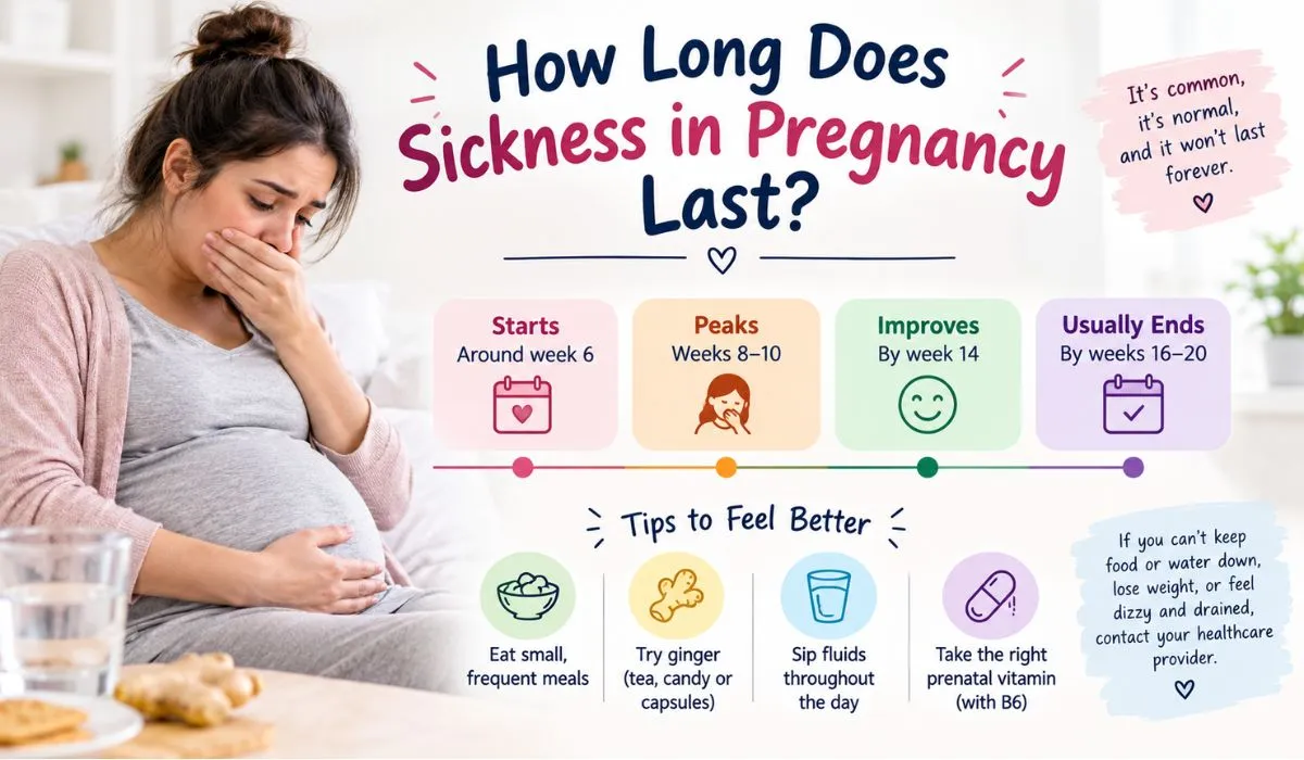 How long does sickness in pregnancy last