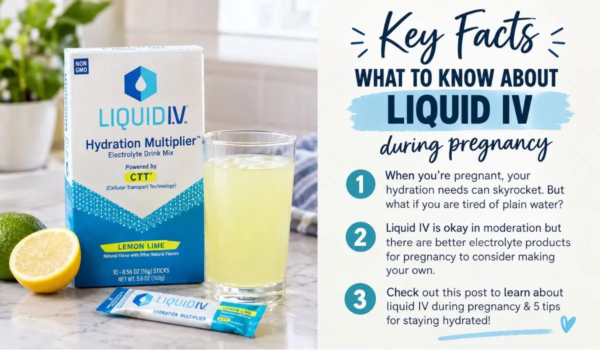 Liquid IV while pregnant with electrolyte drink and hydration facts