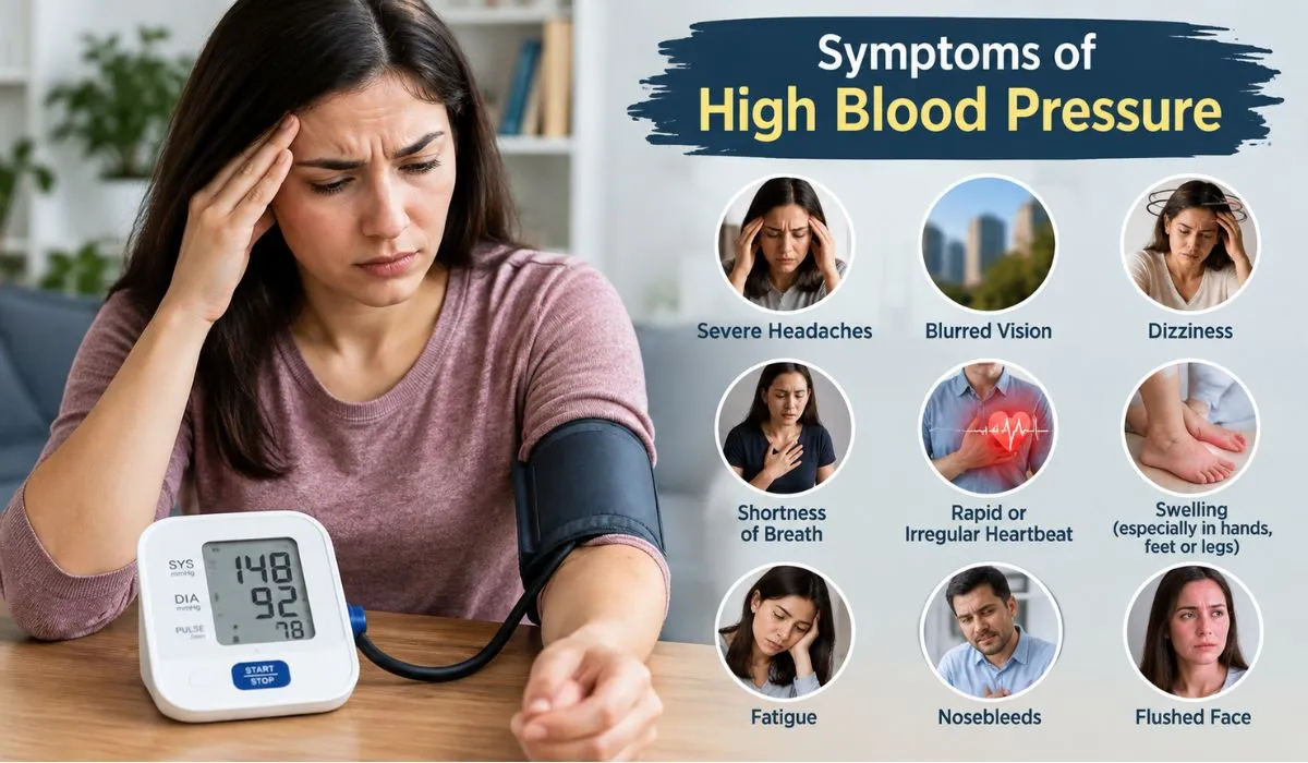 Symptoms of high blood pressure and possible warning signs